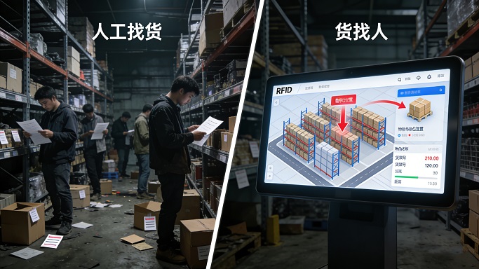 从“人工找货”到“货找人”：RFID如何解决仓储最大痛点？